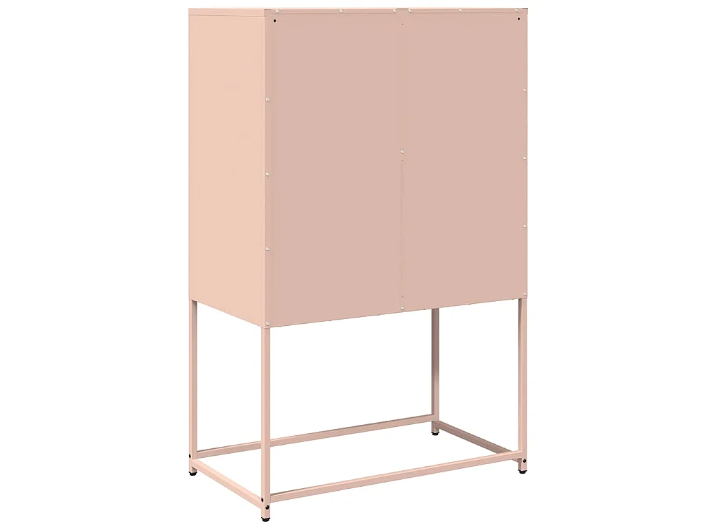 Highboard Rosa 68x39x107 cm Stahl