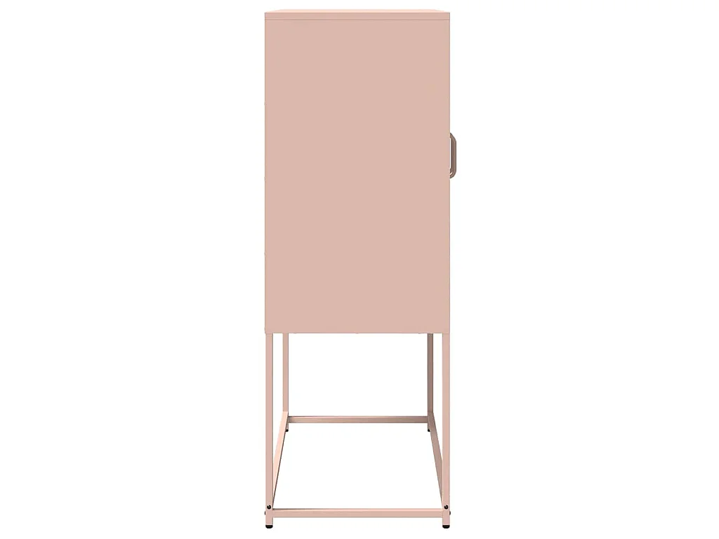 Highboard Rosa 68x39x107 cm Stahl