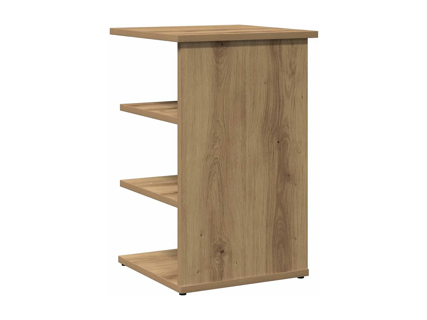 Buffet chêne artisanal 35x35x55 cm bois d'ingénierie