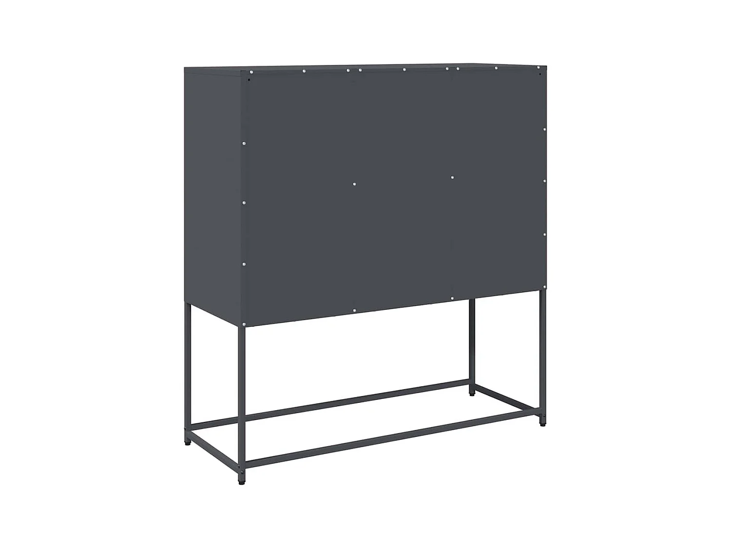 Buffet anthracite 100,5x39x107 cm acier laminé à froid