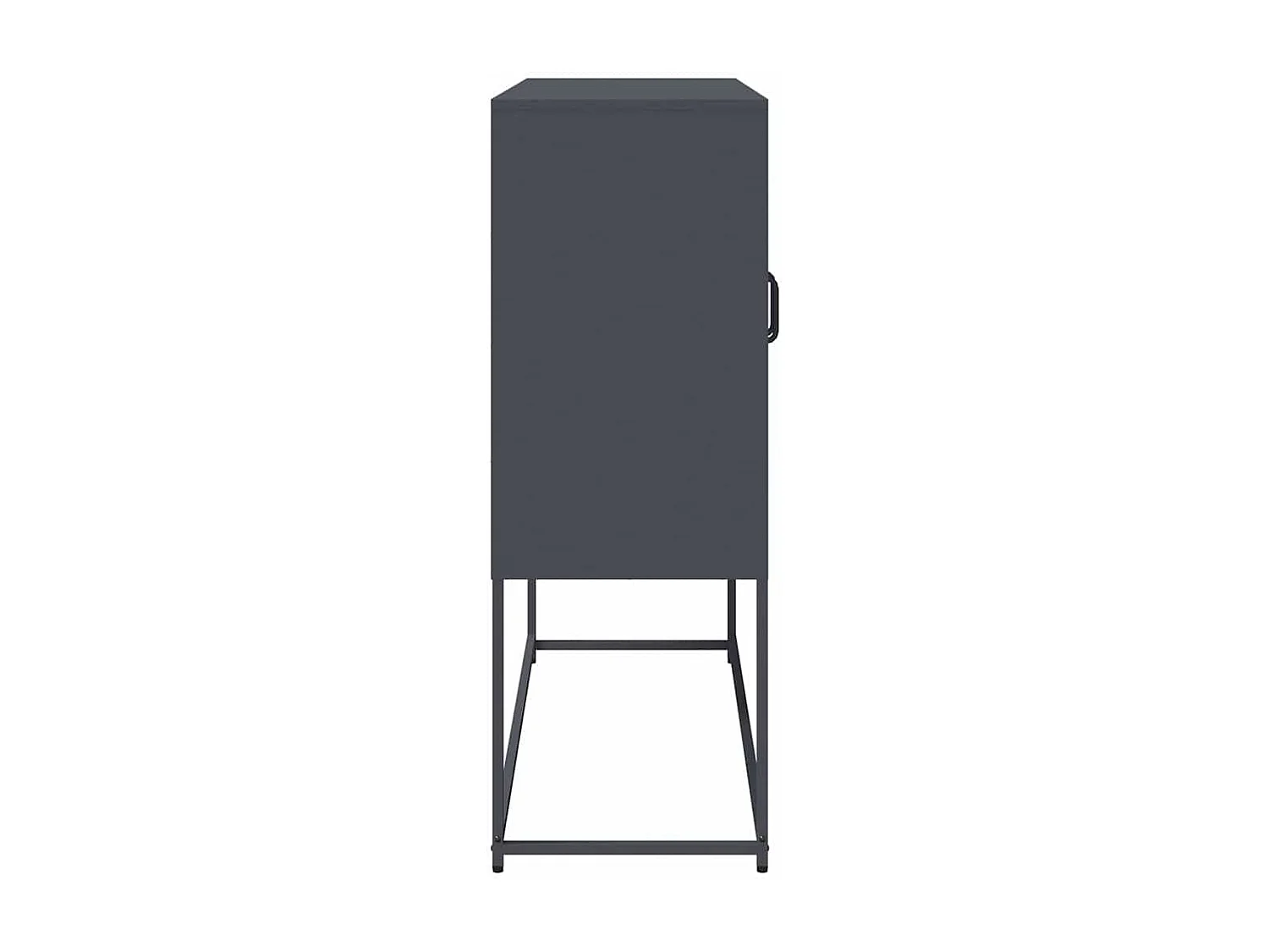 Dressoir 100,5x39x107 cm koudgewalst staal antracietkleurig