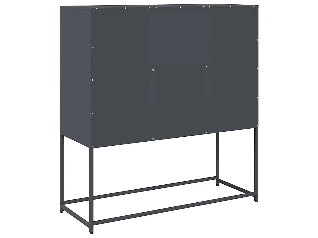 Sideboard Anthrazit 100,5x39x107 cm Kaltgewalzter Stahl