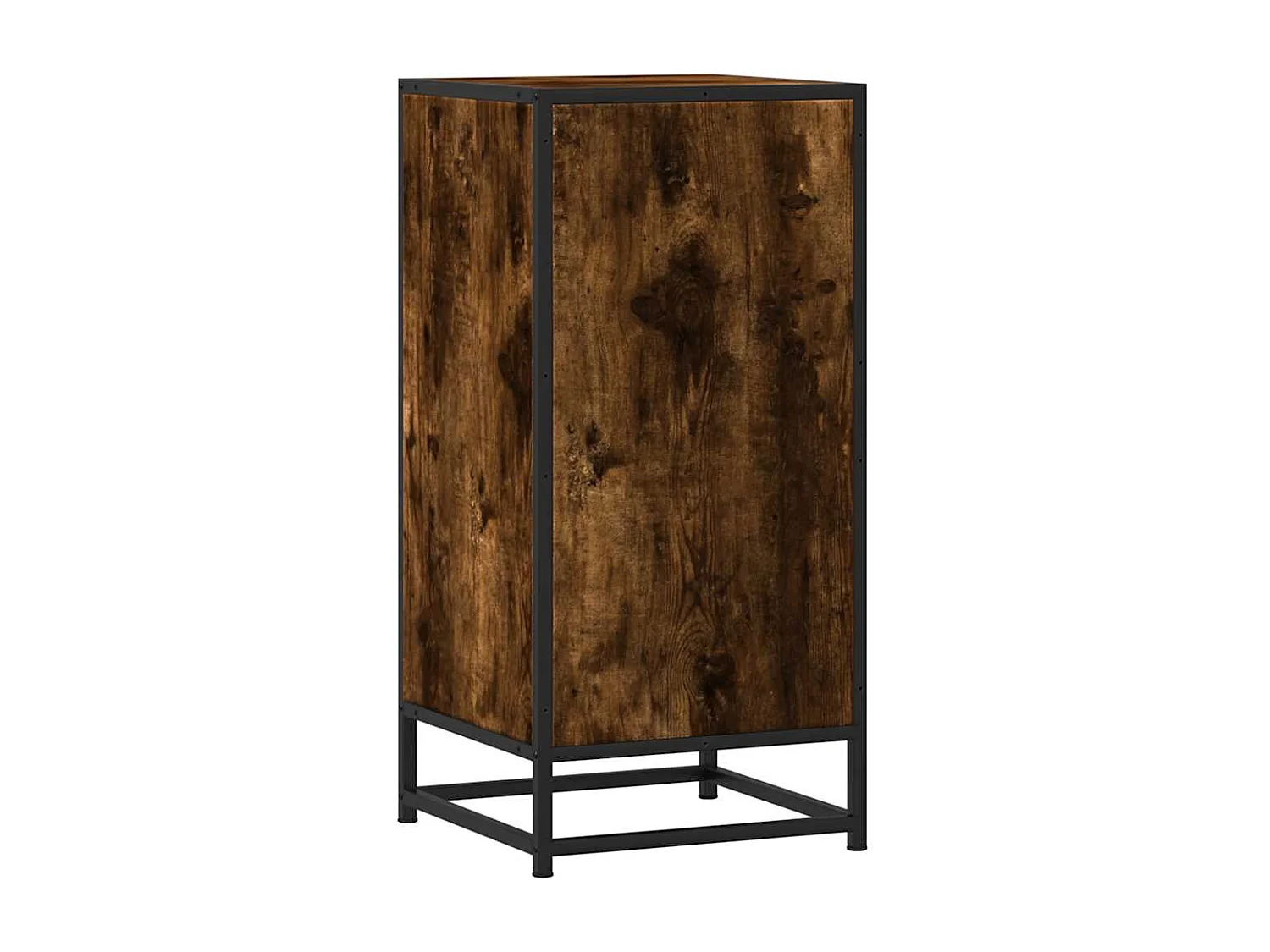 Sideboard Räuchereiche 35,5x35x76 cm Holzwerkstoff und Metall