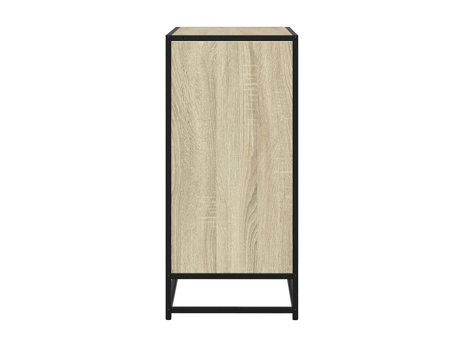 Buffet chêne sonoma 68x35x76 cm bois d'ingénierie et métal
