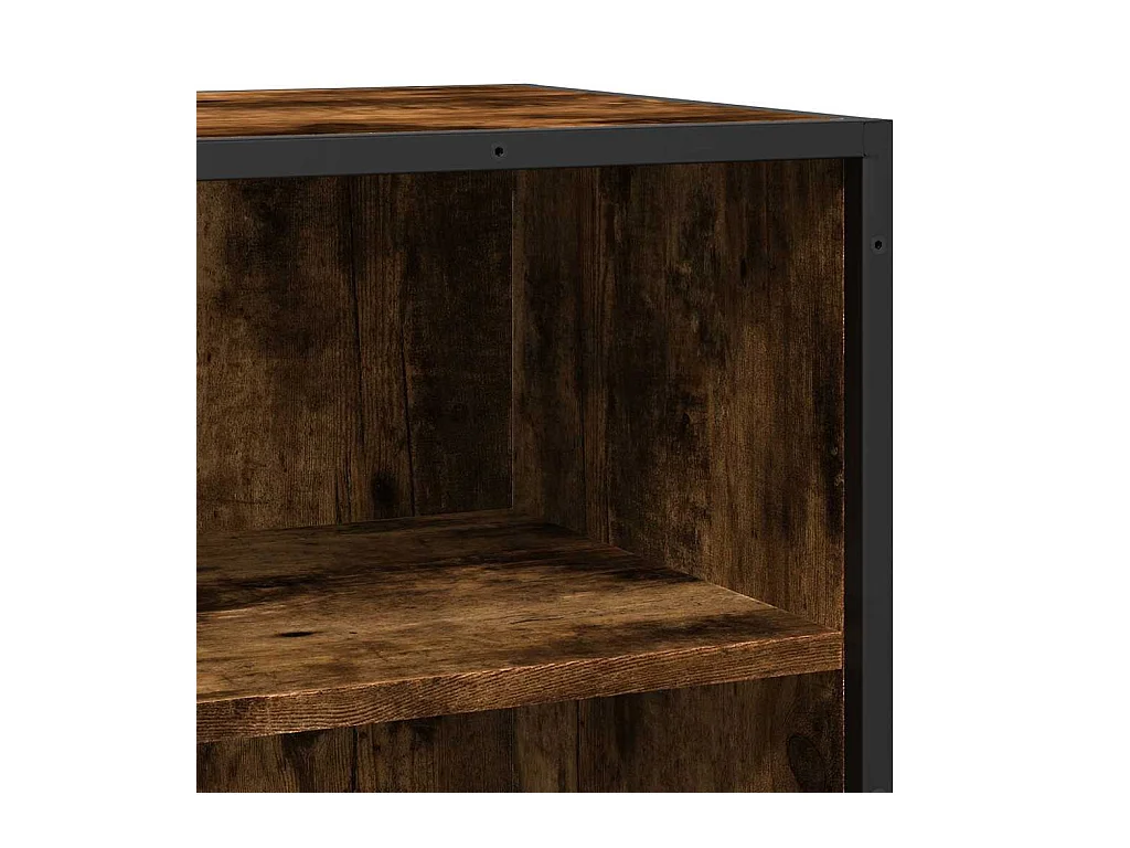 Sideboard Räuchereiche 68x35x76 cm Holzwerkstoff und Metall