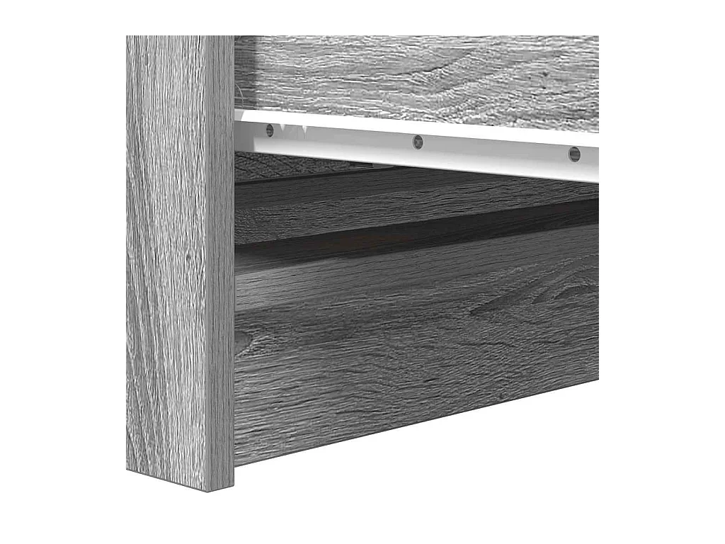 Sideboard Grau Sonoma 80x35x76 cm Holzwerkstoff