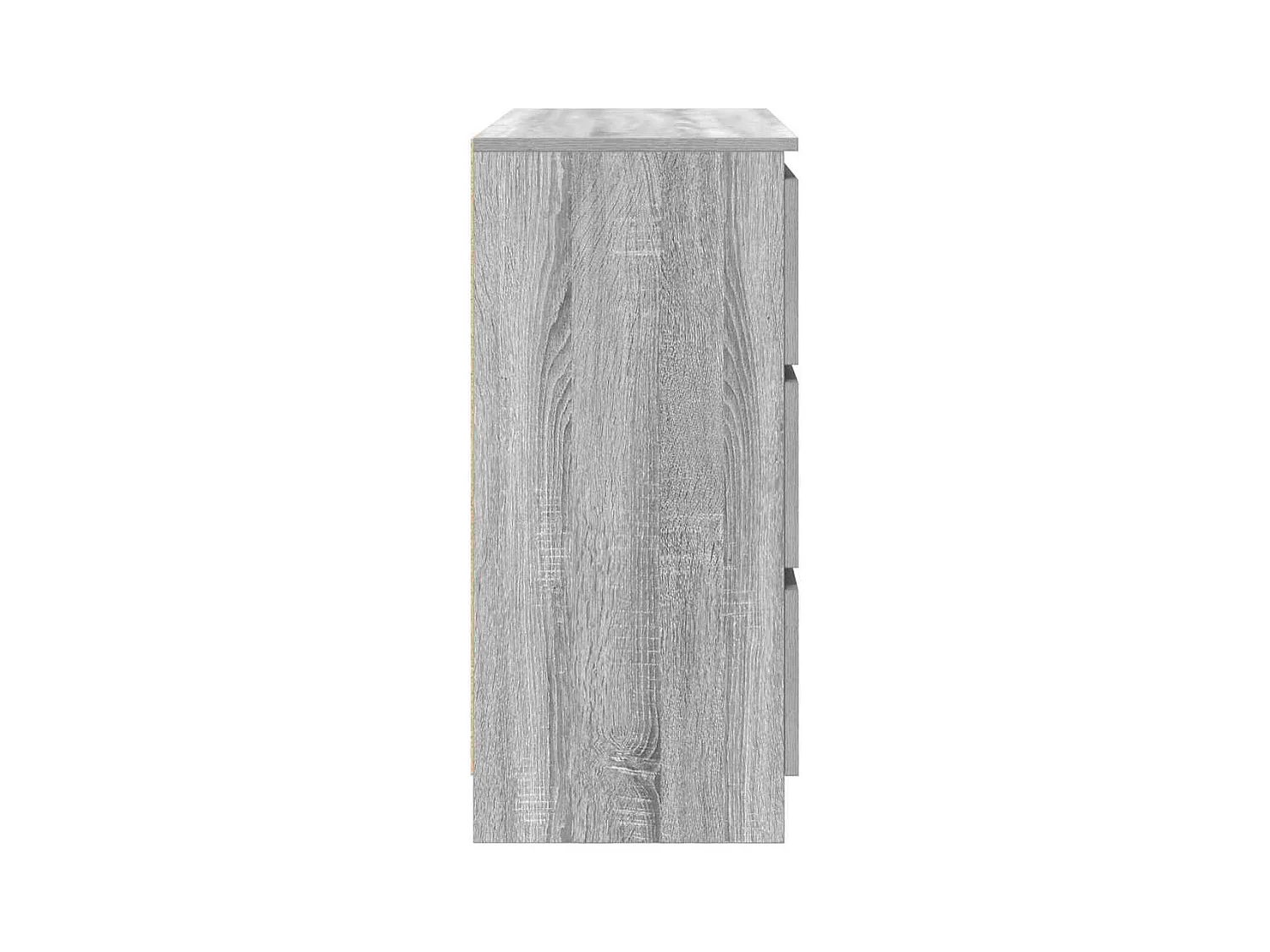 Sideboard Grau Sonoma 80x35x76 cm Holzwerkstoff