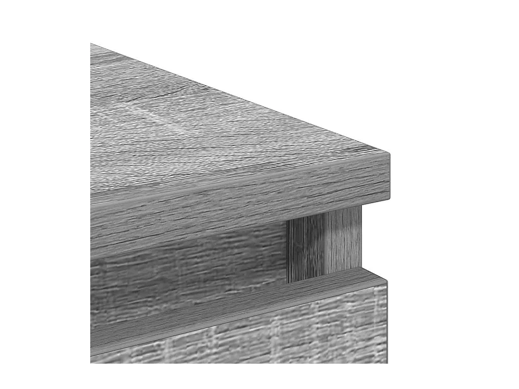 Sideboard Grau Sonoma 80x35x76 cm Holzwerkstoff