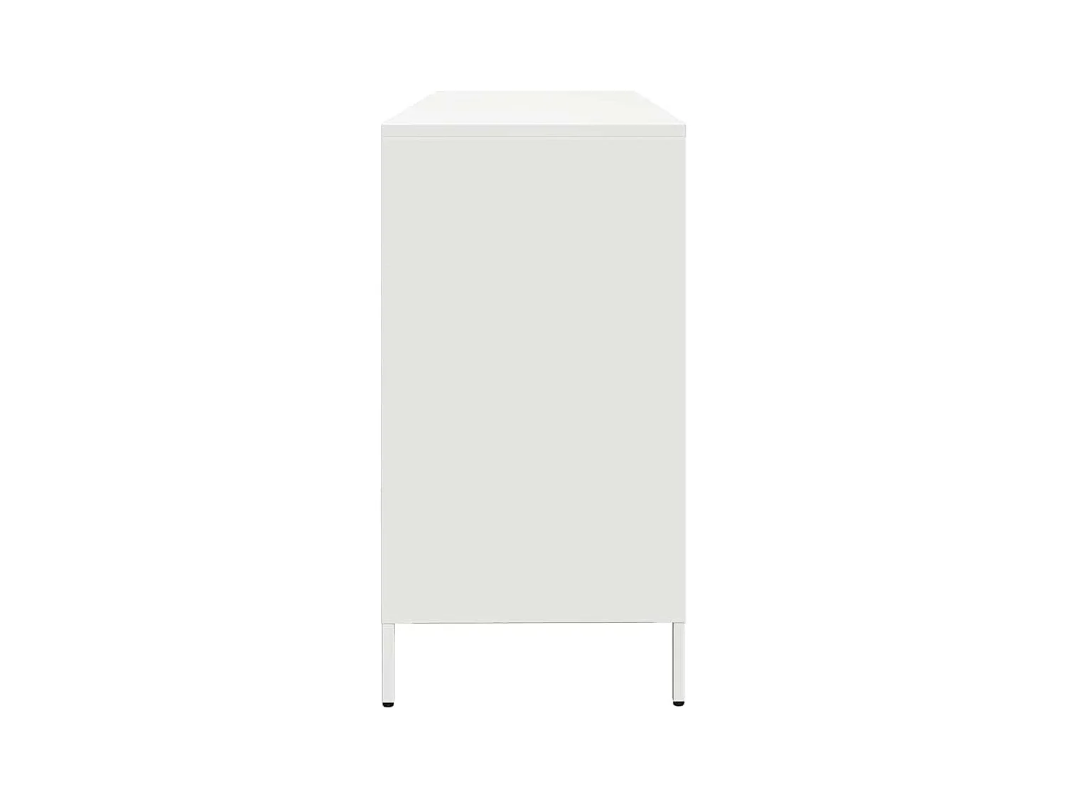 Aparador 135x39x73,5 cm aço laminado a frio branco