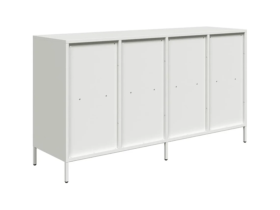 Aparador 135x39x73,5 cm aço laminado a frio branco