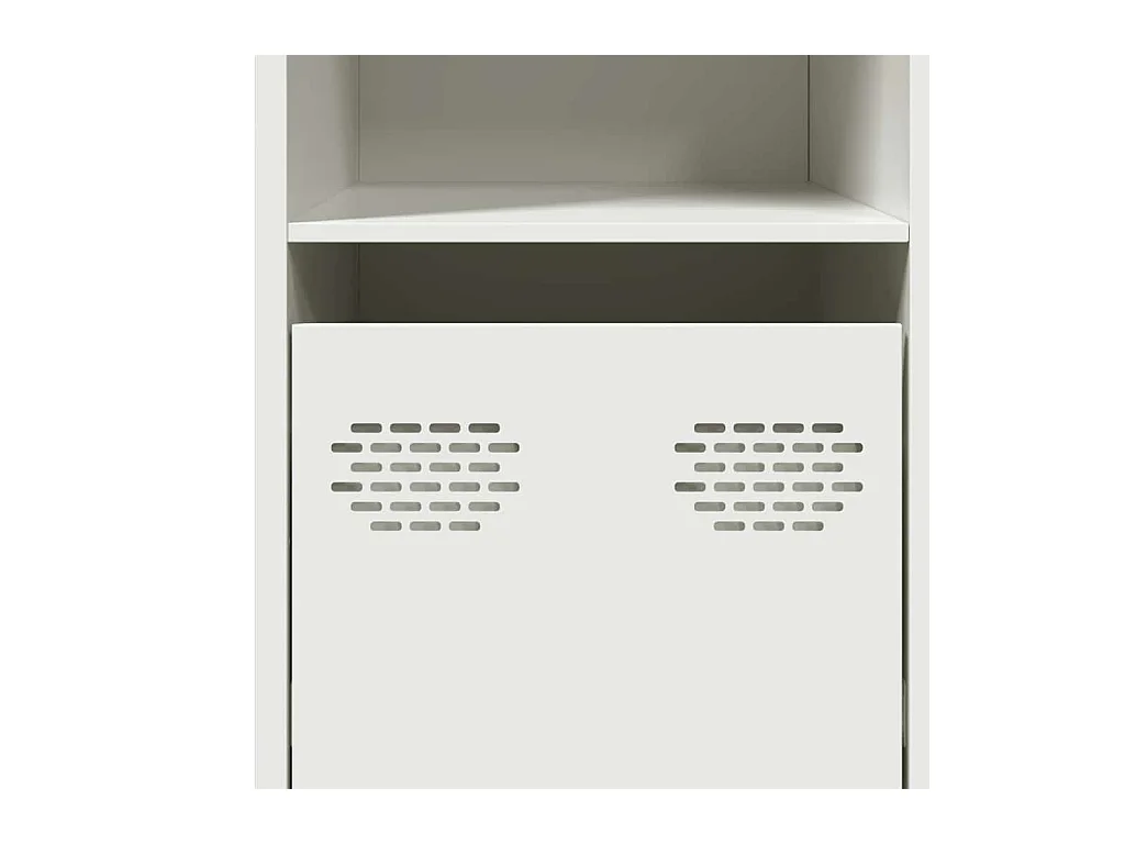 Aparador 135x39x73,5 cm aço laminado a frio branco