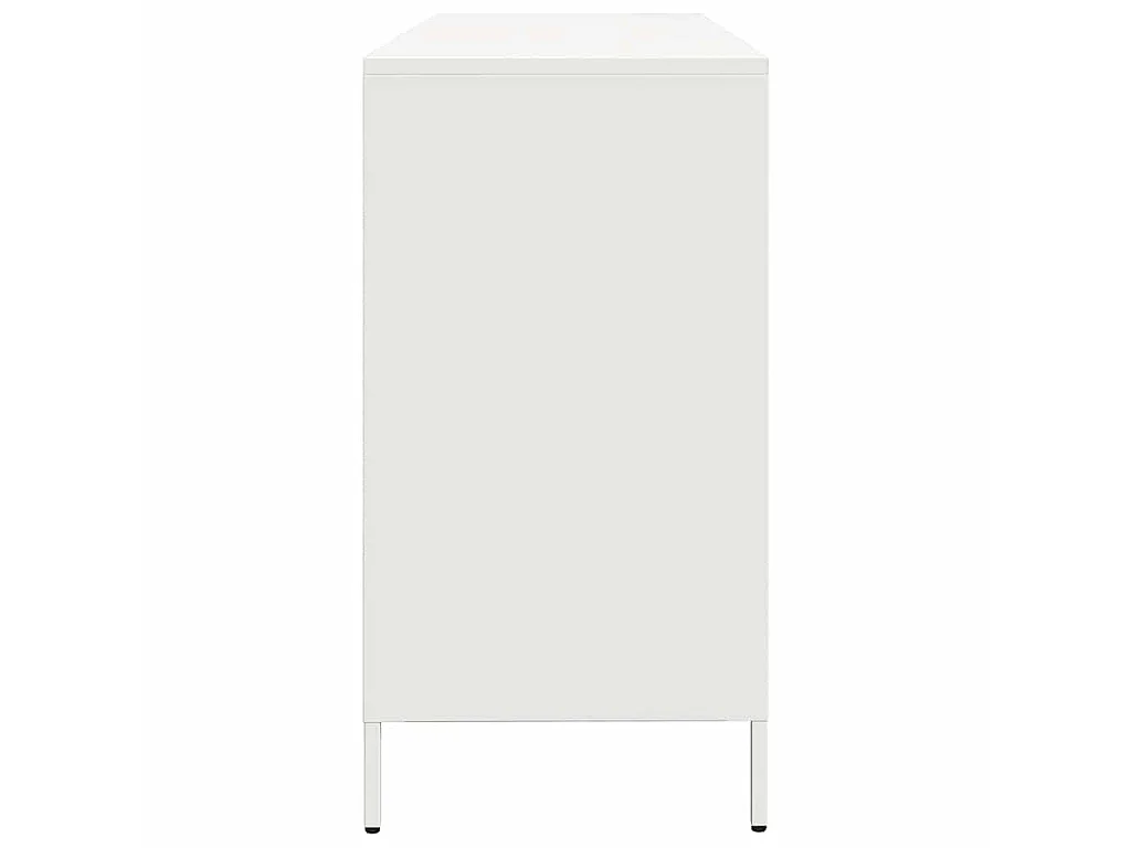 Dressoir 135x39x73,5 cm koudgewalst staal wit