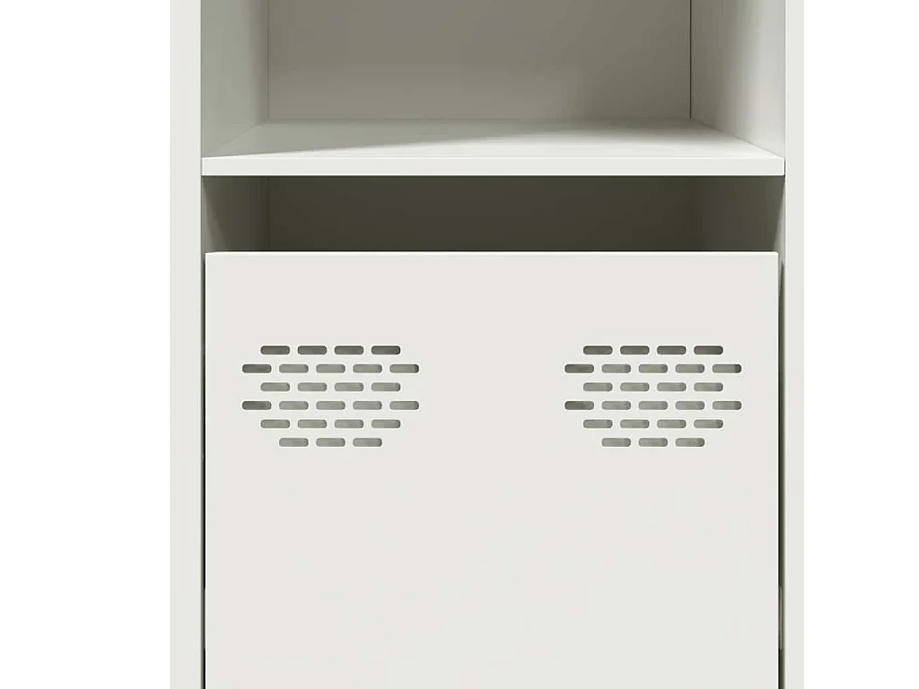 Dressoir 135x39x73,5 cm koudgewalst staal wit