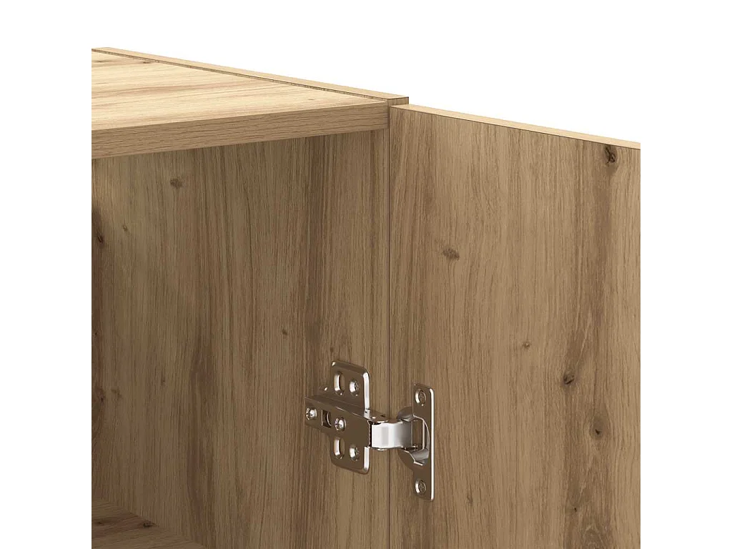 Bovenkast 69,5x34x90 cm artisanaal eikenkleurig