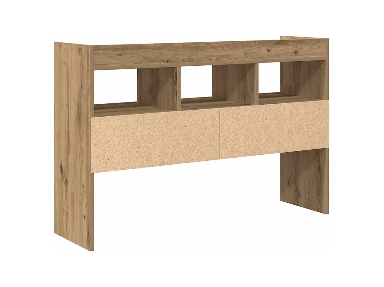 Dressoir 105x30x70 cm bewerkt hout artisanaal eikenkleurig