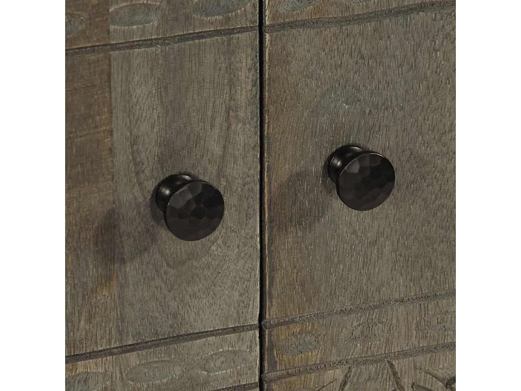 Dressoir 60x33x75 cm massief mangohout