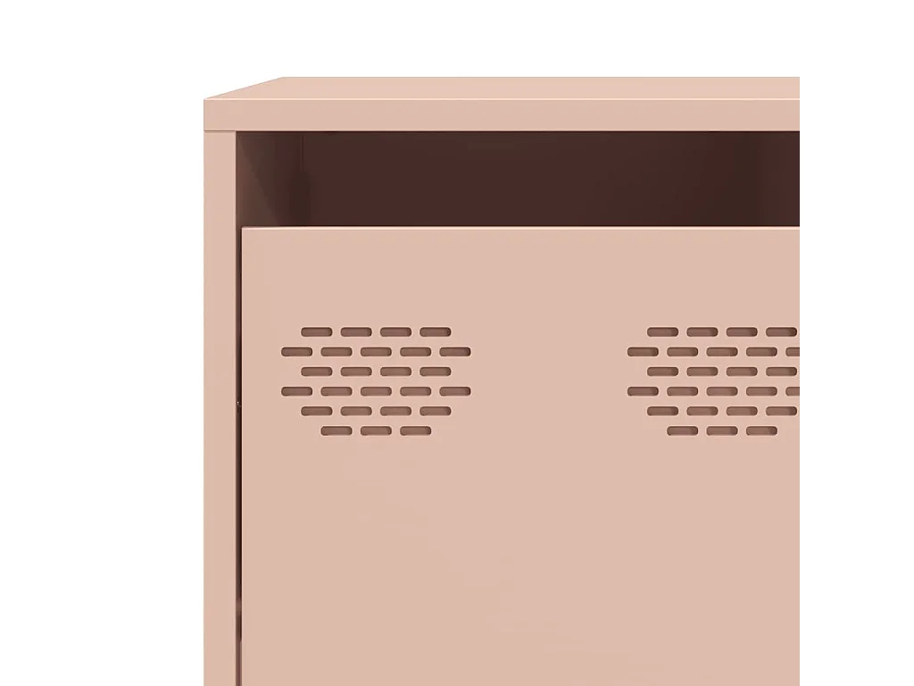 Buffet rose 135x39x103,5 cm acier laminé à froid