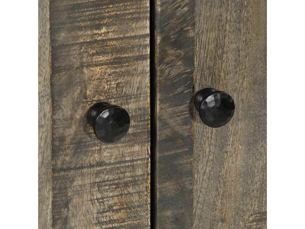 Hoge kast 60x33x100 cm massief mangohout