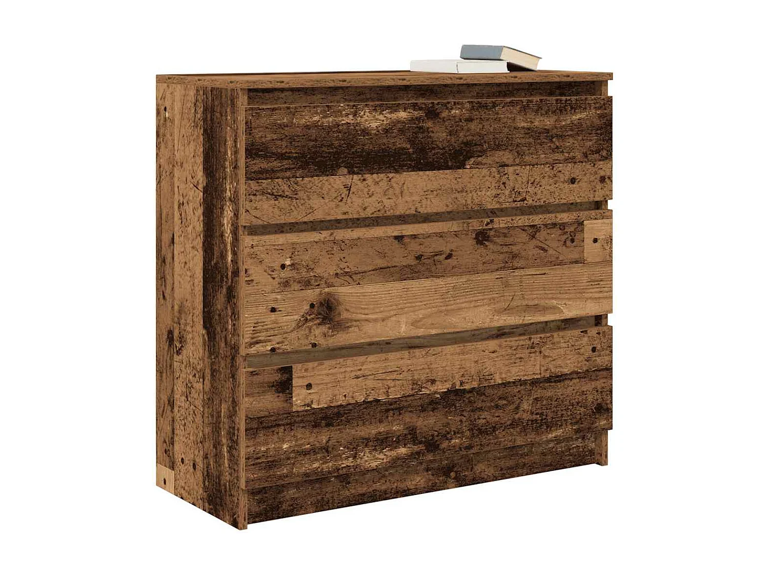 Buffet vieux bois 80x35x76 cm bois d'ingénierie