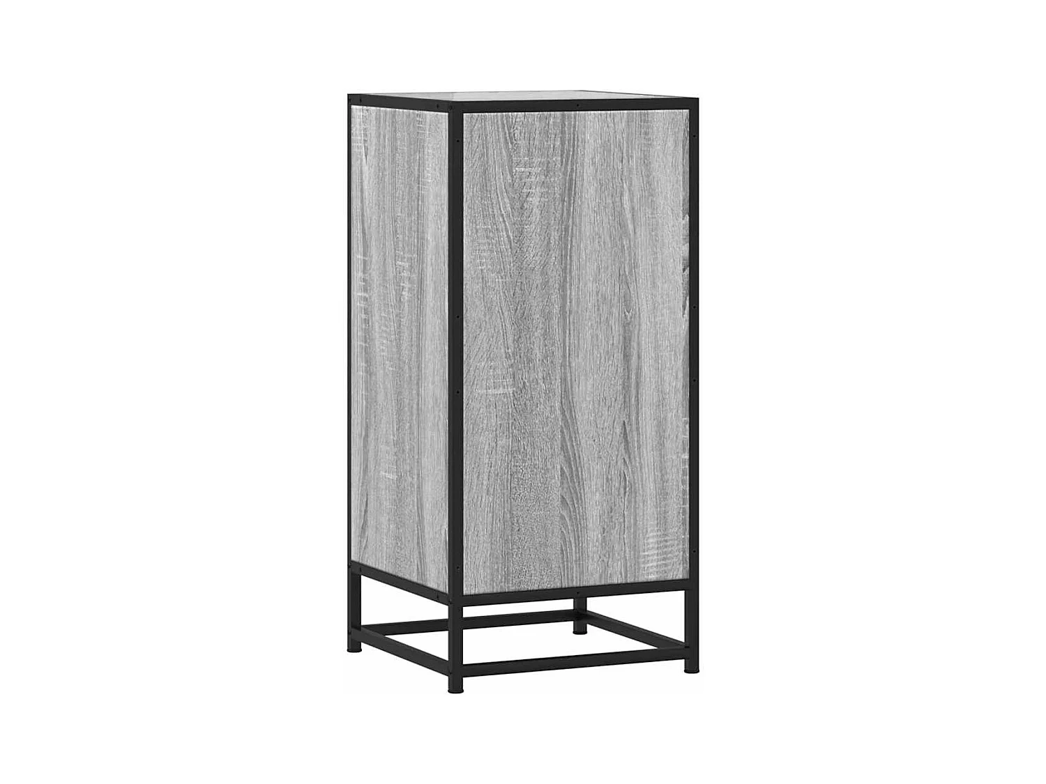 Buffet sonoma gris 35,5x35x76 cm bois d'ingénierie et métal