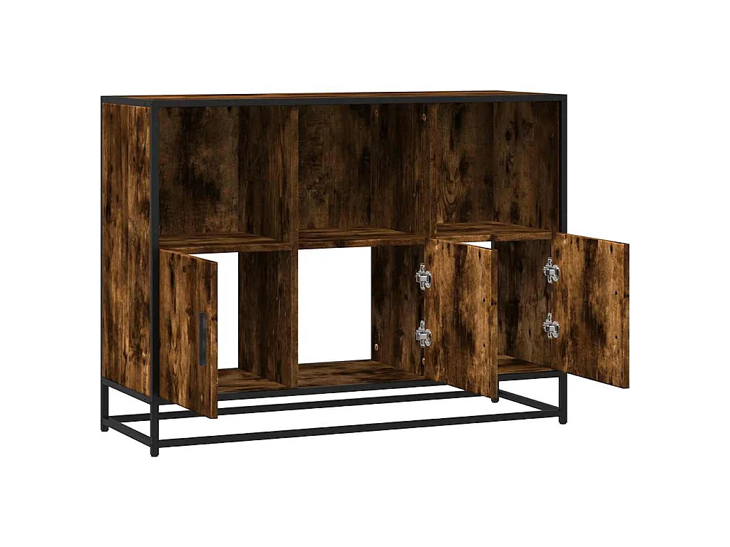 Sideboard Räuchereiche 100x35x76 cm Holzwerkstoff