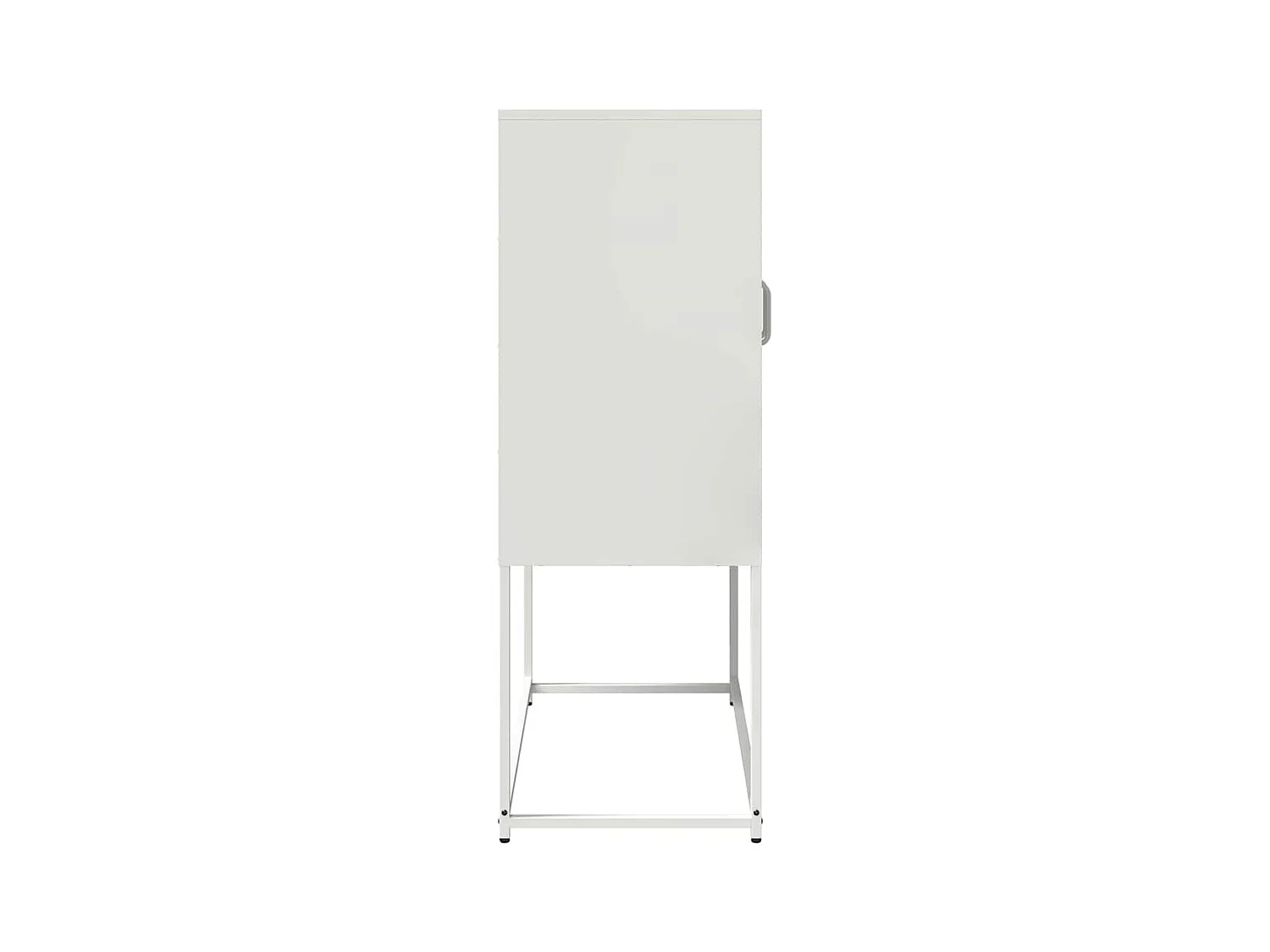 Aparador alto 68x39x107 cm aço branco