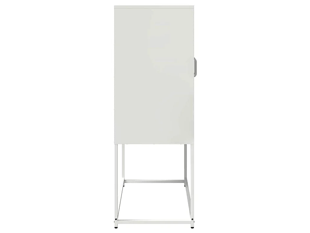 Highboard Weiß 68x39x107 cm Stahl