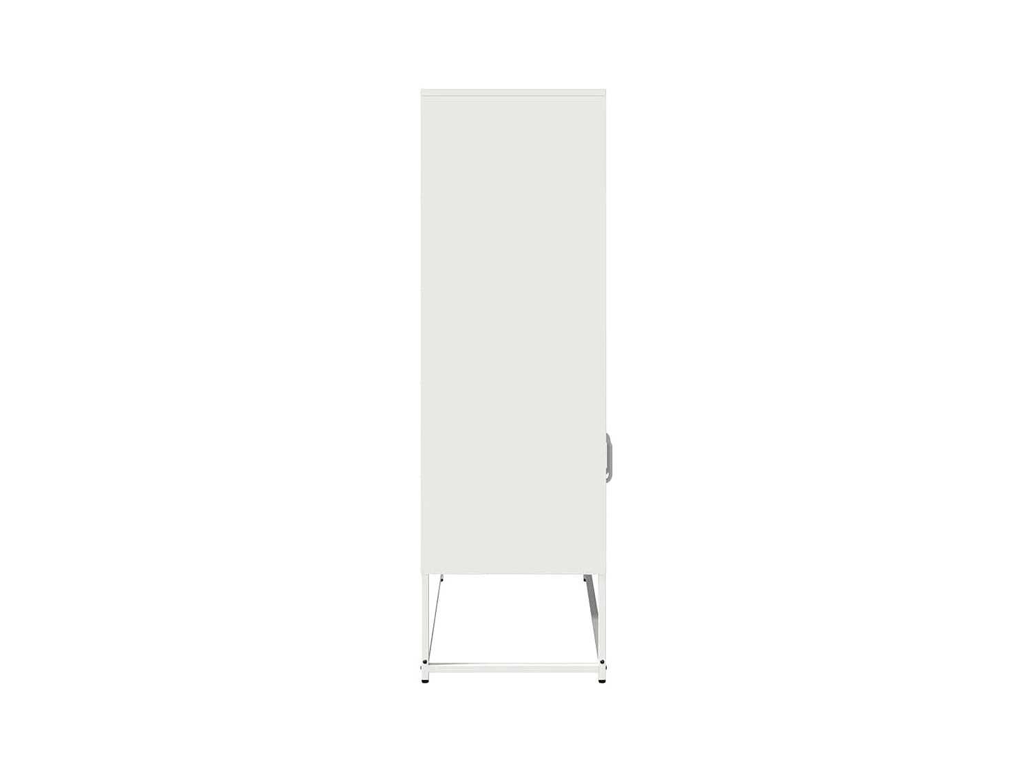 Aparador de acero blanco 68x39x123 cm