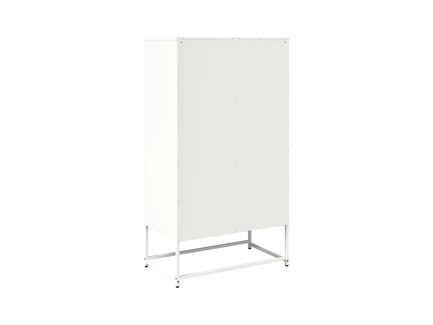 Aparador de acero blanco 68x39x123 cm