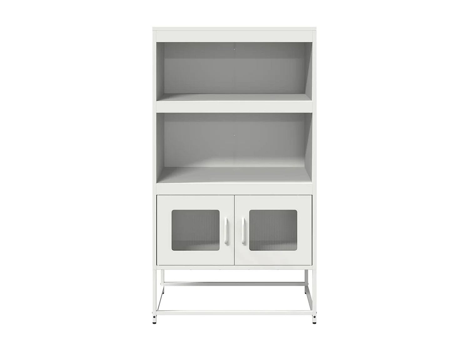 Buffet haut blanc 68x39x123 cm acier