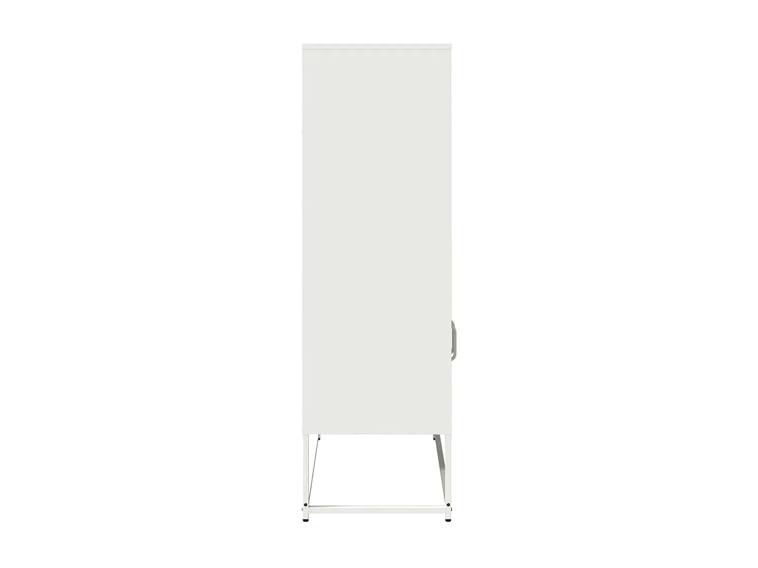 Buffet haut blanc 68x39x123 cm acier