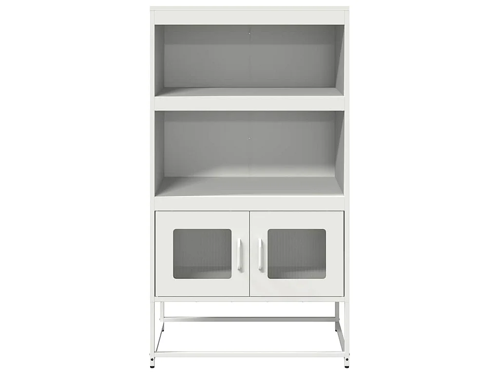 Buffet haut blanc 68x39x123 cm acier