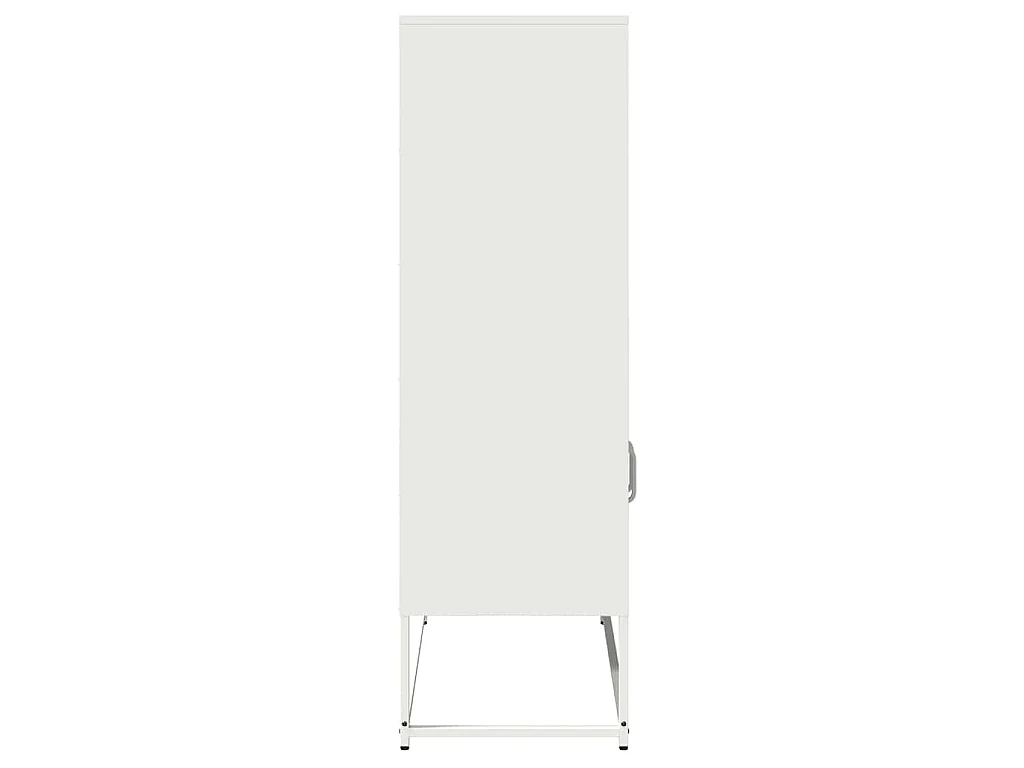 Buffet haut blanc 68x39x123 cm acier