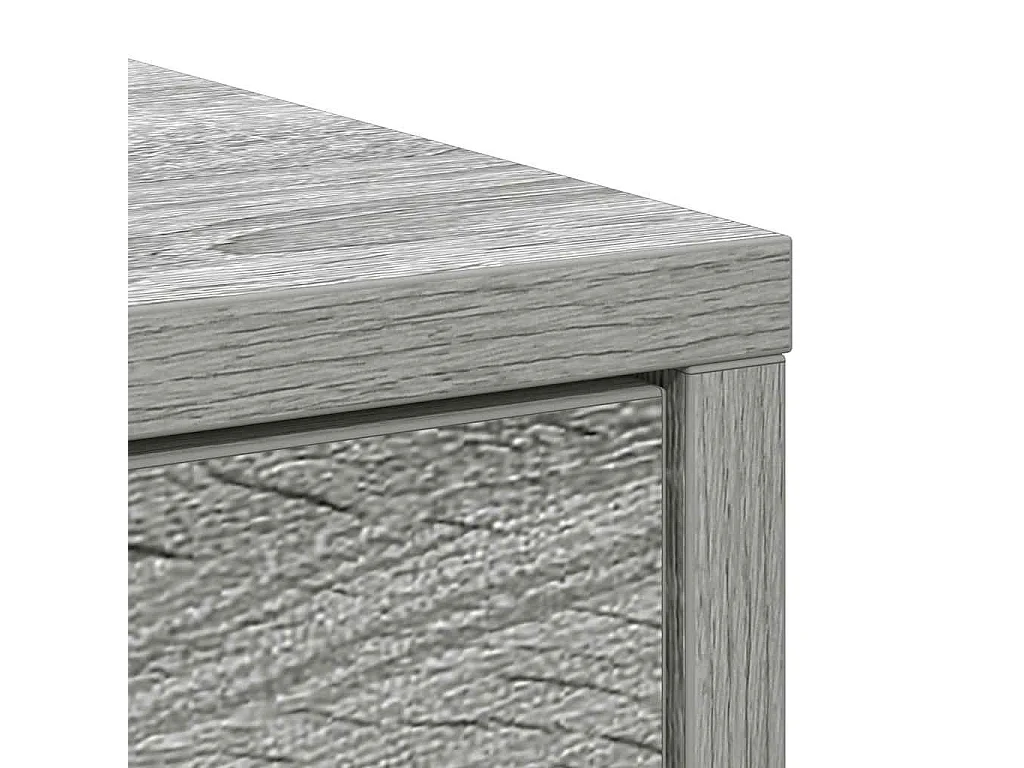 Sideboard mit Schubladen und Türen Grau Sonoma 73x31x90 cm