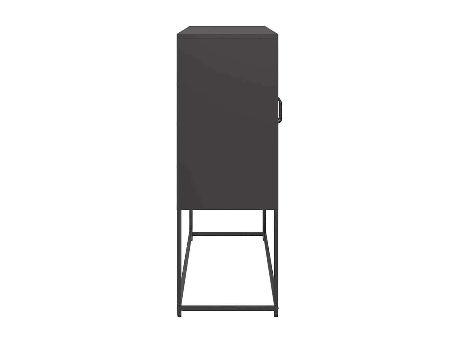 Sideboard Schwarz 100,5x39x107 cm Kaltgewalzter Stahl