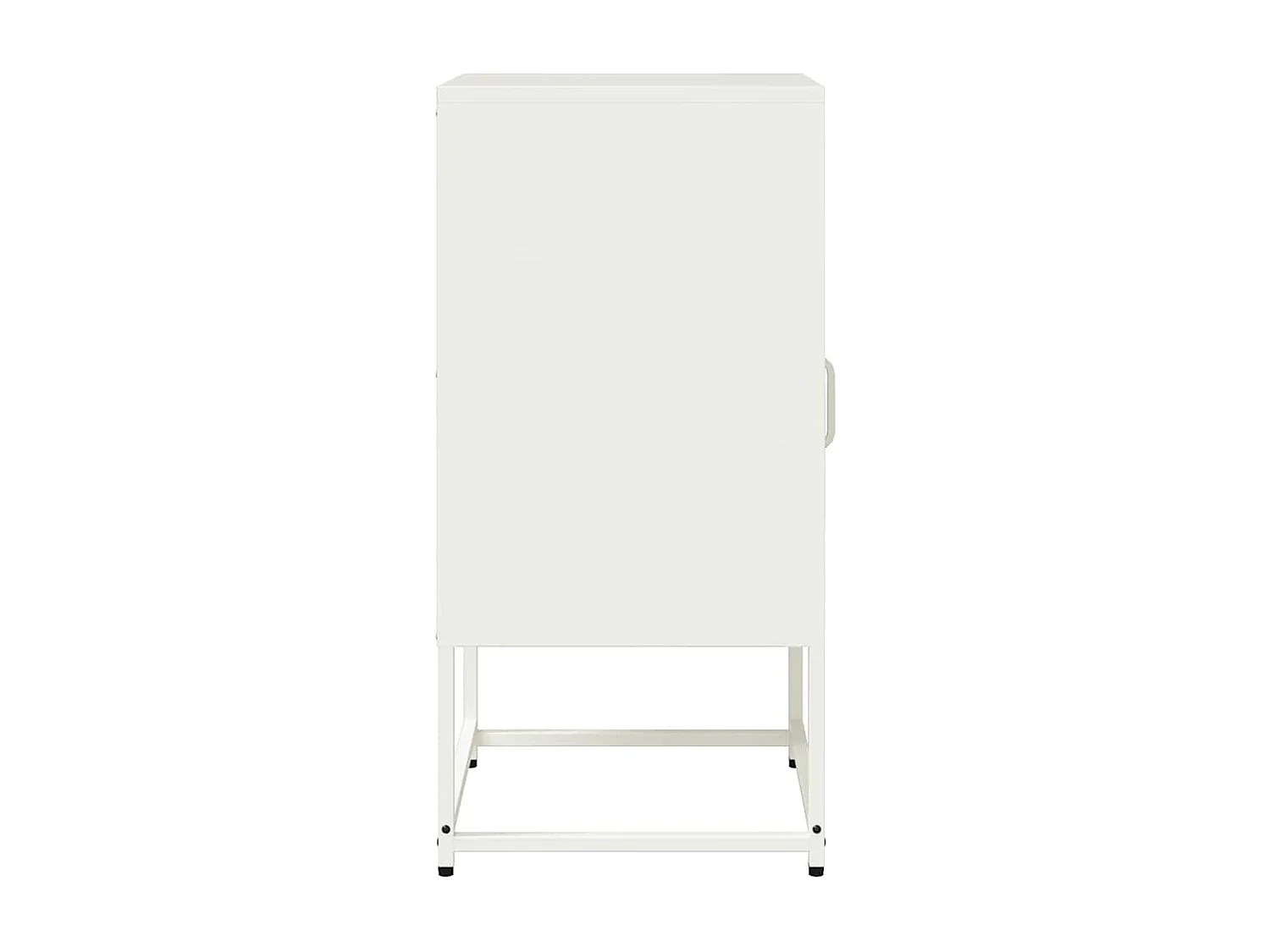 Mesa de cabeceira 36x39x78 cm aço laminado a frio branco