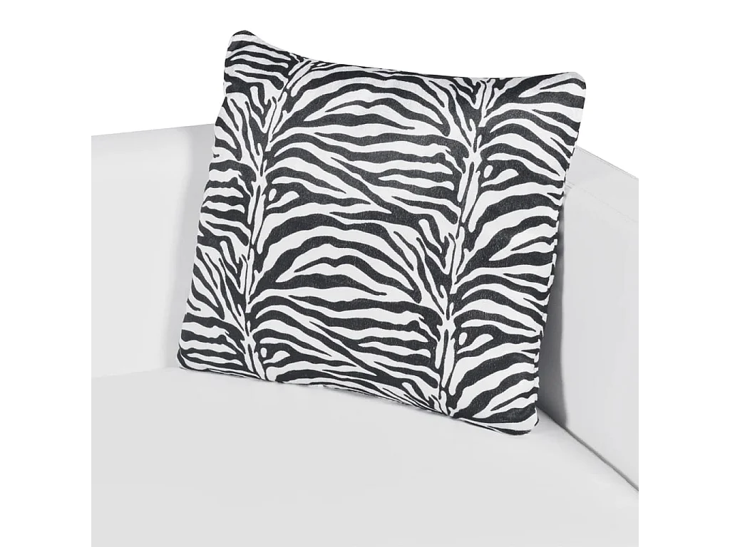 Sofa 2-Sitzer Kunstleder Weiß