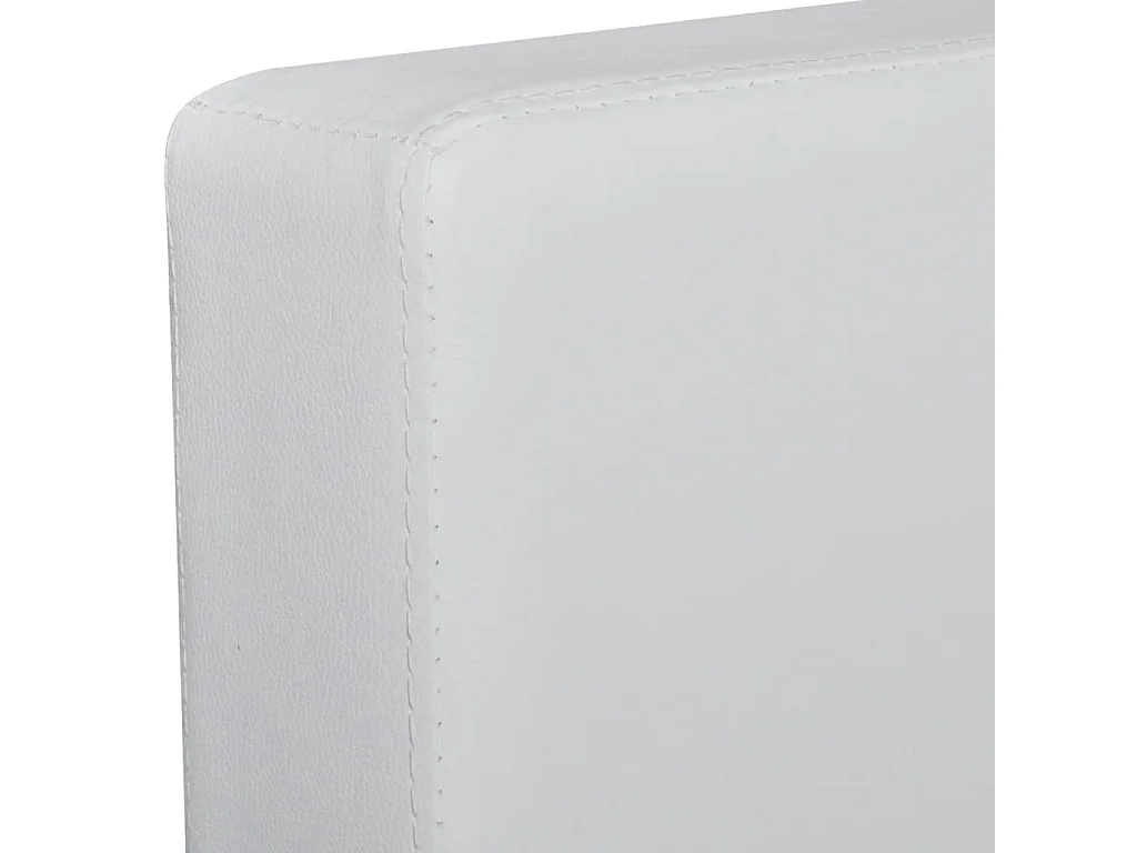 Driezitsbank sectioneel kunstleer wit