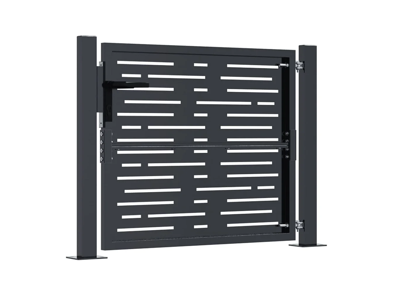 Portail de jardin anthracite 105x105 cm conception de carré