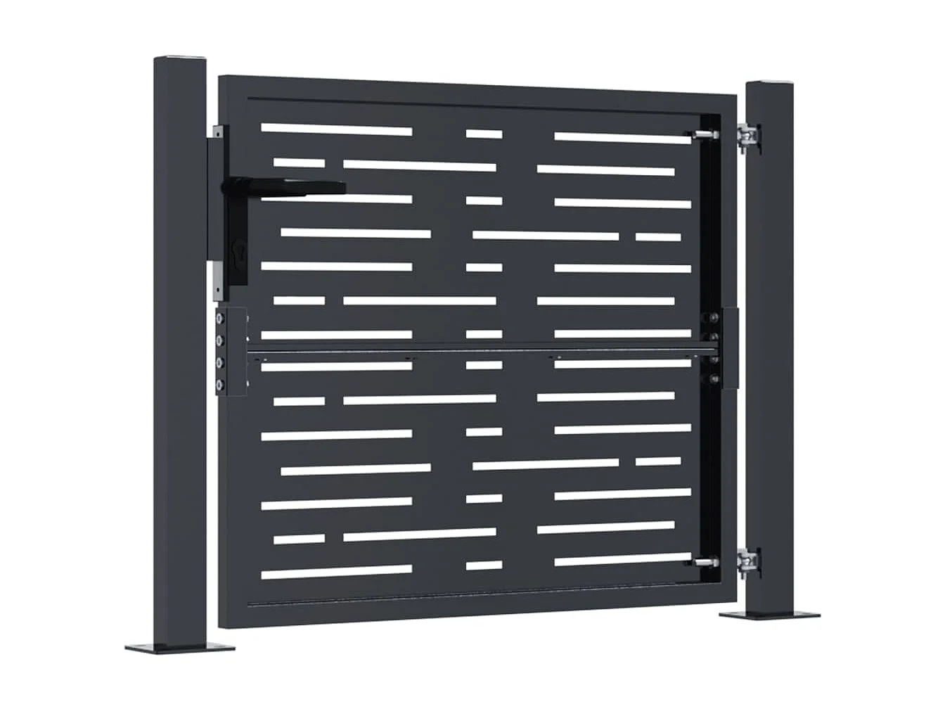 Portail de jardin anthracite 105x105 cm conception de carré