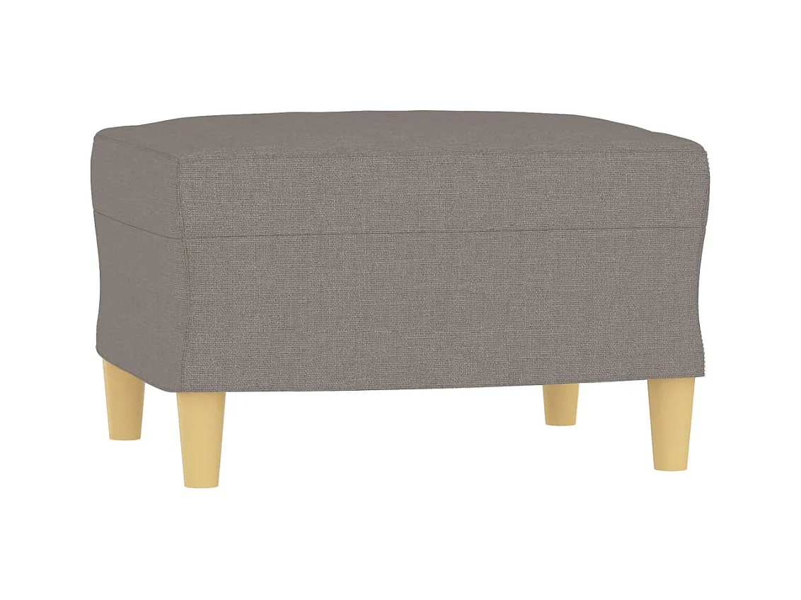 Ensemble de canapés 4 pcs avec coussins taupe tissu