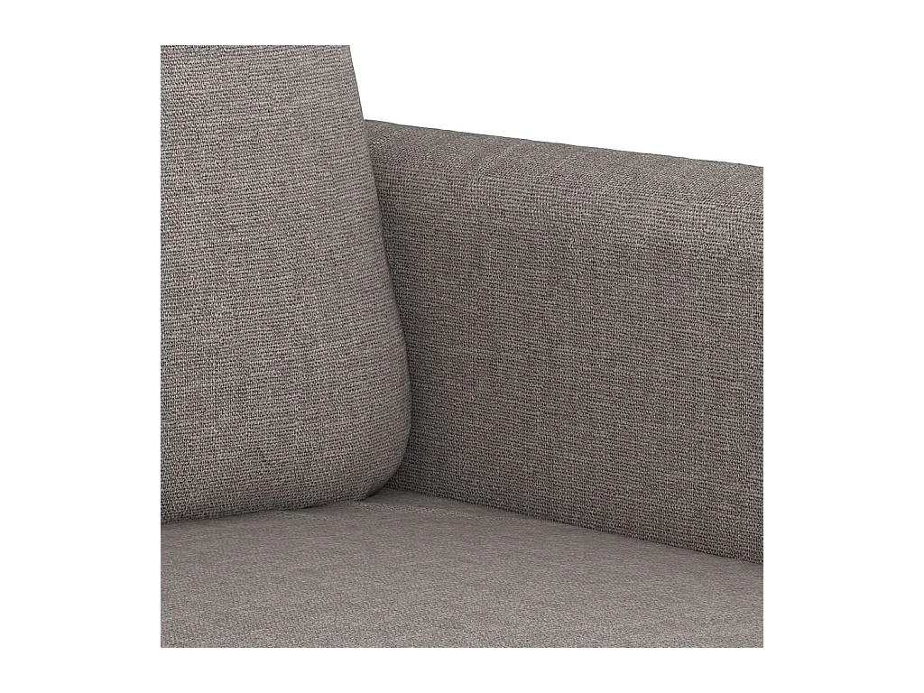 Ensemble de canapés 4 pcs avec coussins taupe tissu