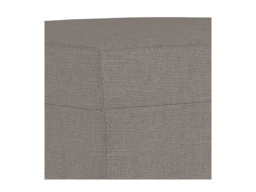 Ensemble de canapés 4 pcs avec coussins taupe tissu