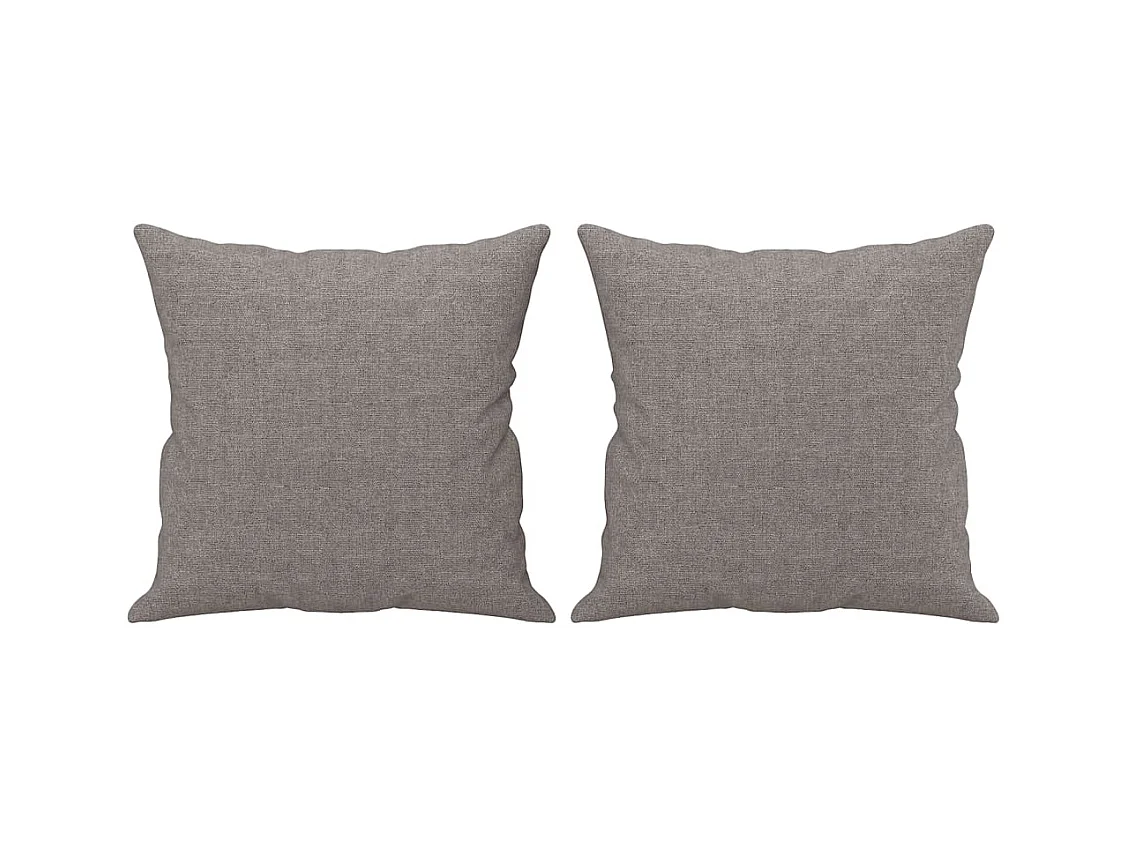 Ensemble de canapés 4 pcs avec coussins taupe tissu