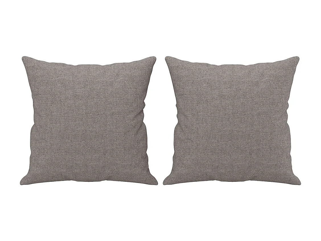 Ensemble de canapés 4 pcs avec coussins taupe tissu