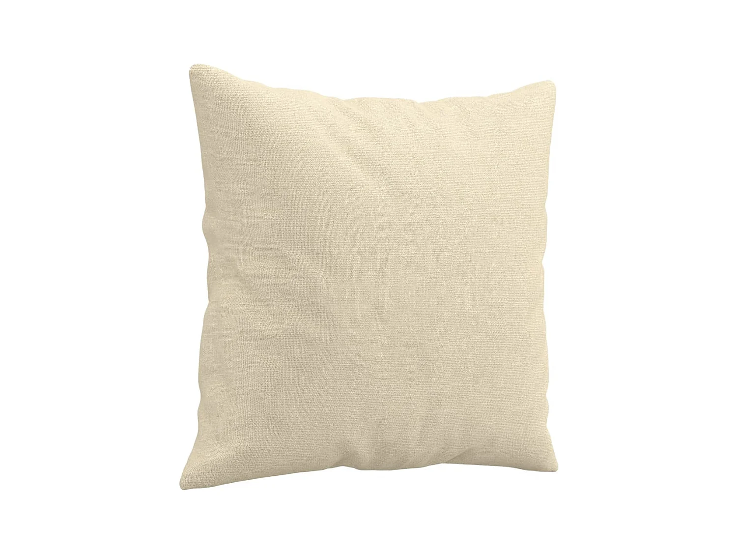 Ensemble de canapés 3 pcs avec coussins crème tissu