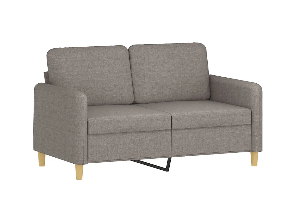 3-delige Loungeset met kussens stof taupe