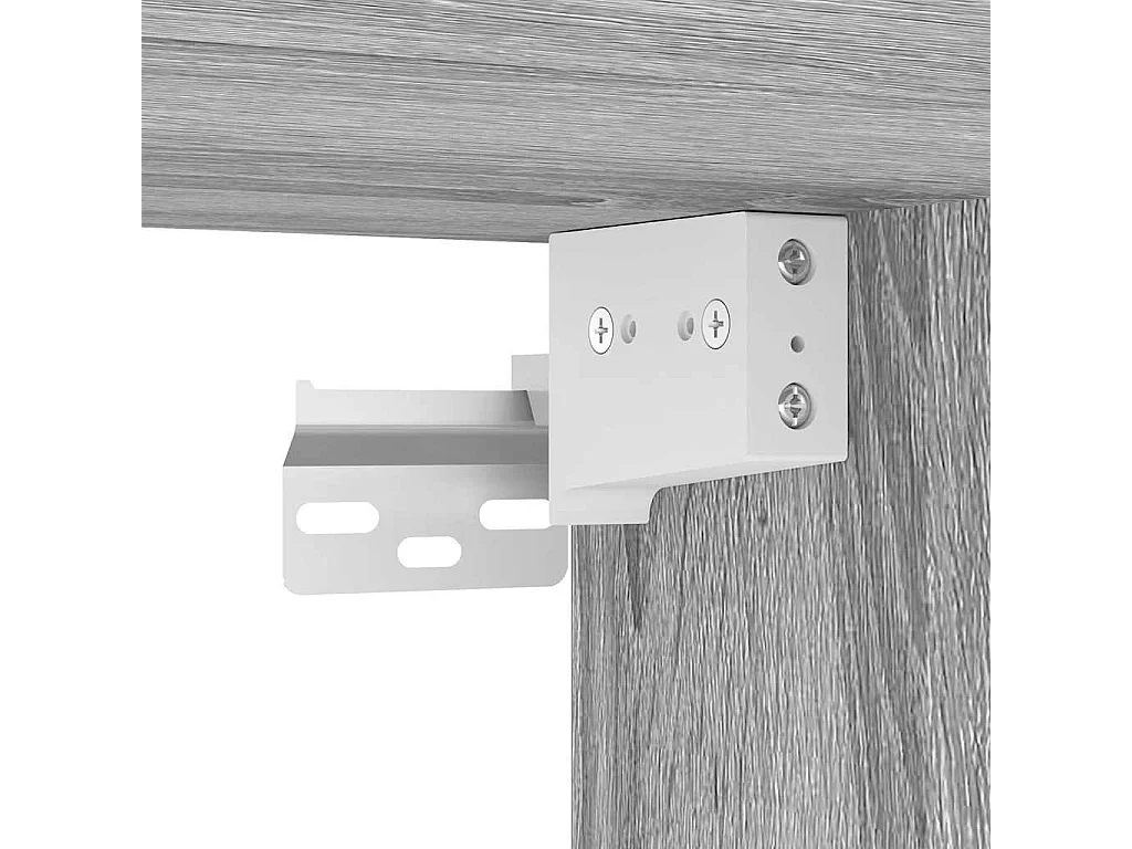 Conjunto móveis de TV 6 pcs madeira processada sonoma cinza