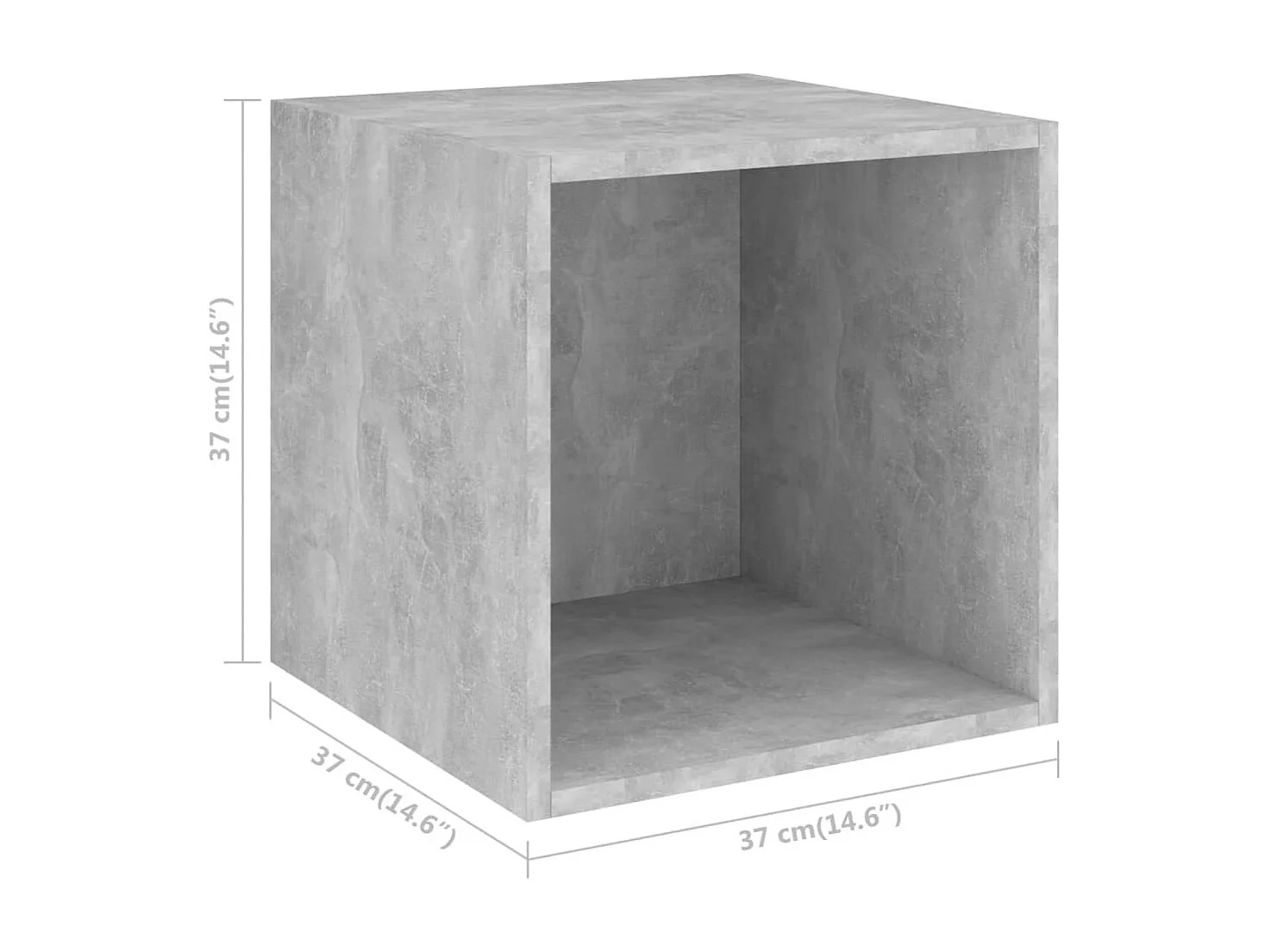 Ensemble de meuble TV 2 pcs Gris béton Bois d'ingénierie