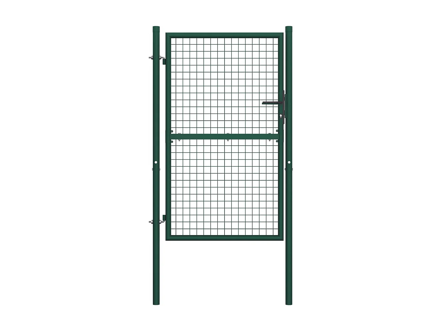 Zauntor Stahl 100x200 cm Grün